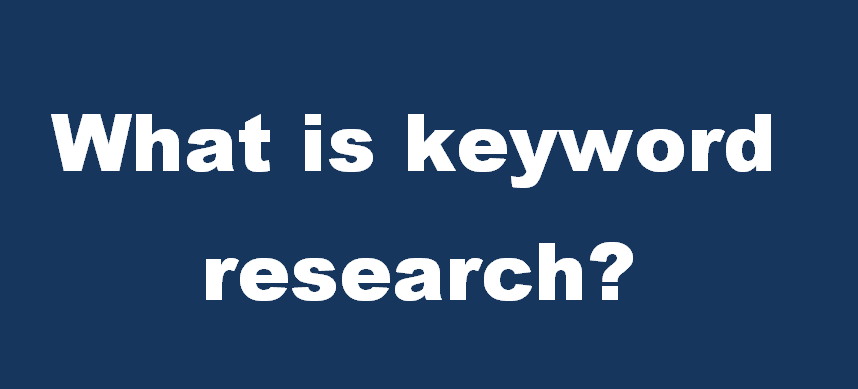 What is keyword research